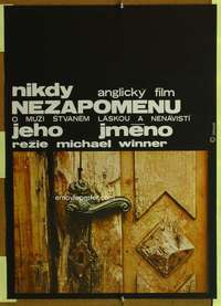 t321 I'LL NEVER FORGET WHAT'S'ISNAME Czech movie poster '68 Grygar art