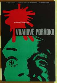 t331 LAW BREAKERS Czech movie poster '71 Carne, cool Vaca artwork!