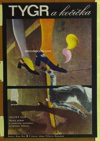 t336 MR KINKY Czech movie poster '68 Vittorio Gassman, cool artwork!