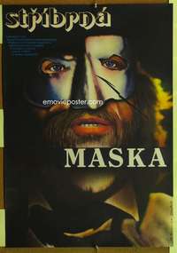 t357 STRIBRNA MASKA Czech movie poster '85 cool Z. Ziegler artwork!
