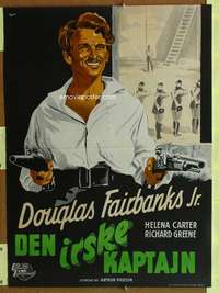 t219 FIGHTING O'FLYNN Danish movie poster '49 Douglas Fairbanks, Jr