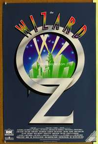 t018 WIZARD OF OZ English double crown movie poster '88 stage show!
