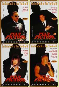 t001 PULP FICTION 4 special English 13x20 movie posters '94 Tarantino