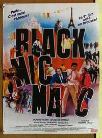 t168 BLACK MIC MAC French 15x21 movie poster '86 Thomas Gilou