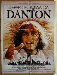 t181 DANTON French 25x34 movie poster '82 Andrzej Wajda, Depardieu