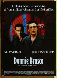 t171 DONNIE BRASCO French 15x21 movie poster '97 Pacino, Johnny Depp