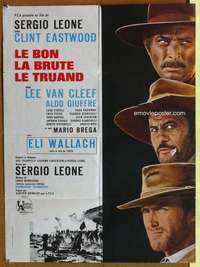 t185 GOOD, THE BAD & THE UGLY French 23x31 movie poster R70s Eastwood