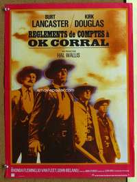 t172 GUNFIGHT AT THE OK CORRAL French 17x22 movie poster R70s Sturges