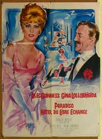 t186 HOTEL PARADISO French 22x31 movie poster '66 Guinness, Allard art