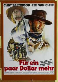 t251 FOR A FEW DOLLARS MORE German movie poster R78 Clint Eastwood