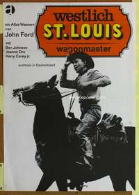 t266 WAGON MASTER German movie poster R60s John Ford, Ben Johnson