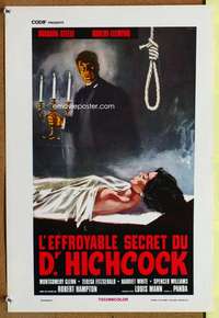 t069 HORRIBLE DR HICHCOCK Italian locandina movie poster R70s horror!