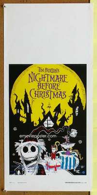 t080 NIGHTMARE BEFORE CHRISTMAS Italian locandina movie poster '93