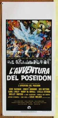 t083 POSEIDON ADVENTURE Italian locandina movie poster '72 Hackman