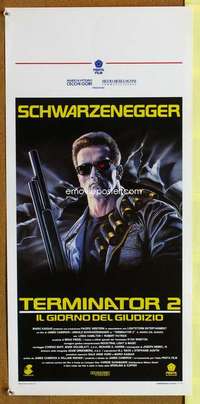 t094 TERMINATOR 2 Italian locandina movie poster '91 Schwarzenegger