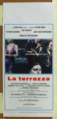 t095 TERRACE Italian locandina movie poster '80 La Terrazza, Gassman