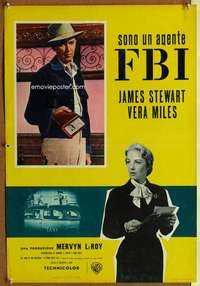 t117 FBI STORY Italian photobusta movie poster '59 Jimmy Stewart