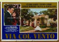 t124 GONE WITH THE WIND Italian photobusta movie poster R70s Leigh