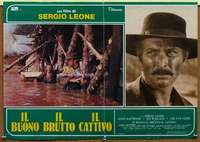 t125 GOOD, THE BAD & THE UGLY Italian photobusta R70s Clint Eastwood, Lee Van Cleef, Wallach!