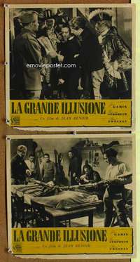 t127 GRAND ILLUSION 2 Italian photobusta movie posters '37 Jean Gabin