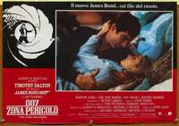 t141 LIVING DAYLIGHTS Italian photobusta movie poster '86 James Bond