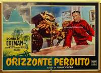 t142 LOST HORIZON Italian photobusta movie poster R50s Ronald Colman