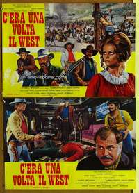 t148 ONCE UPON A TIME IN THE WEST 2 Italian photobusta movie posters R70s