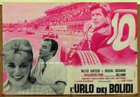 t156 ROAR OF THE BOLIDI Italian photobusta movie poster '60 car racing