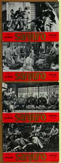 t158 SANJURO 4 Italian photobusta movie posters '62 Kurosawa, Mifune