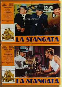 t159 STING 2 Italian photobusta movie posters '74 Newman, Redford, Shaw