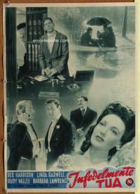t164 UNFAITHFULLY YOURS Italian photobusta movie poster '48 Sturges