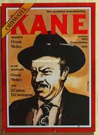 t432 CITIZEN KANE Polish movie poster R87 Orson Welles classic!