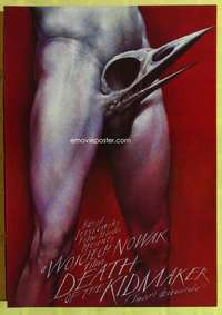 t435 DEATH OF THE KIDMAKER Polish movie poster '90 wild Walkuski art!