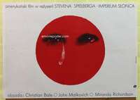 t436 EMPIRE OF THE SUN Polish movie poster '89 Andrzej Pagowski art!