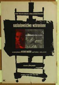 t384 LE ROUGE EST MIS Polish 23x33 movie poster '57 Swierzy artwork!