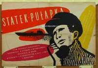 t411 STATEK-PULAPKA Polish 23x34 movie poster '60s cool WZ artwork!