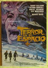 t199 PLANET OF THE VAMPIRES Spanish movie poster '65 Mario Bava