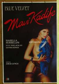t042 BLUE VELVET Turkish movie poster '86 David Lynch, Rossellini