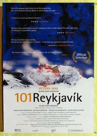 v282 101 REYKJAVIK one-sheet movie poster '00 Baltasar Kormákur