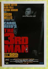 v614 THIRD MAN one-sheet movie poster R99 Orson Welles, film noir!