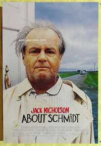 v285 ABOUT SCHMIDT one-sheet movie poster '02 great Jack Nicholson image!