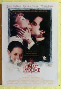 v288 AGE OF INNOCENCE one-sheet movie poster '93 Martin Scorsese, Ryder