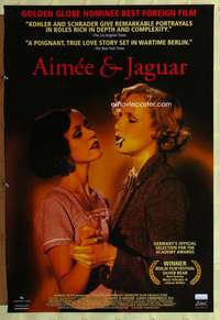 v289 AIMEE & JAGUAR one-sheet movie poster '99 German WWII lesbians!