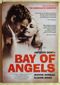v313 BAY OF THE ANGELS DS one-sheet movie poster R2000 Jeanne Moreau