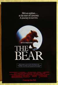 v314 BEAR advance one-sheet movie poster '88 Jean-Jacques Annaud, L'Ours!