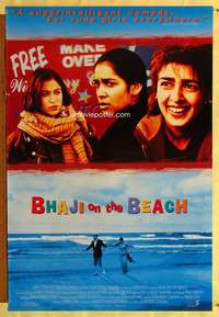 v322 BHAJI ON THE BEACH one-sheet movie poster '93 set yourself free!