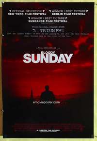 v330 BLOODY SUNDAY advance one-sheet movie poster '02 Paul Greengrass