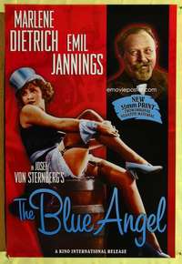 v332 BLUE ANGEL one-sheet movie poster R90s Emil Jannings,Marlene Dietrich