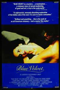 v333 BLUE VELVET one-sheet movie poster '86 David Lynch, Rossellini