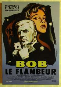 v334 BOB LE FLAMBEUR one-sheet movie poster R2001 Jean-Pierre Melville